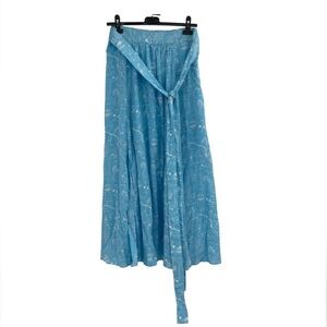 & Other Stories Paris Atelier Sea Coast City Scape Print Maxi Flowy Fairy Sz 8